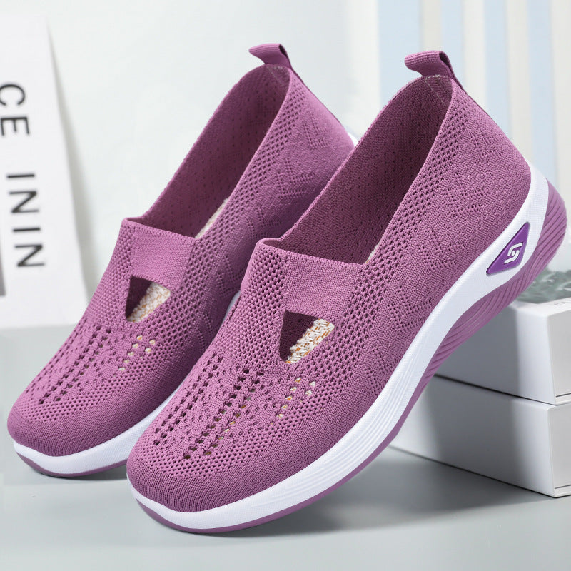 Women's Breathable Comfortable Soft Bottom Casual Mesh Shoes - Bests Sale