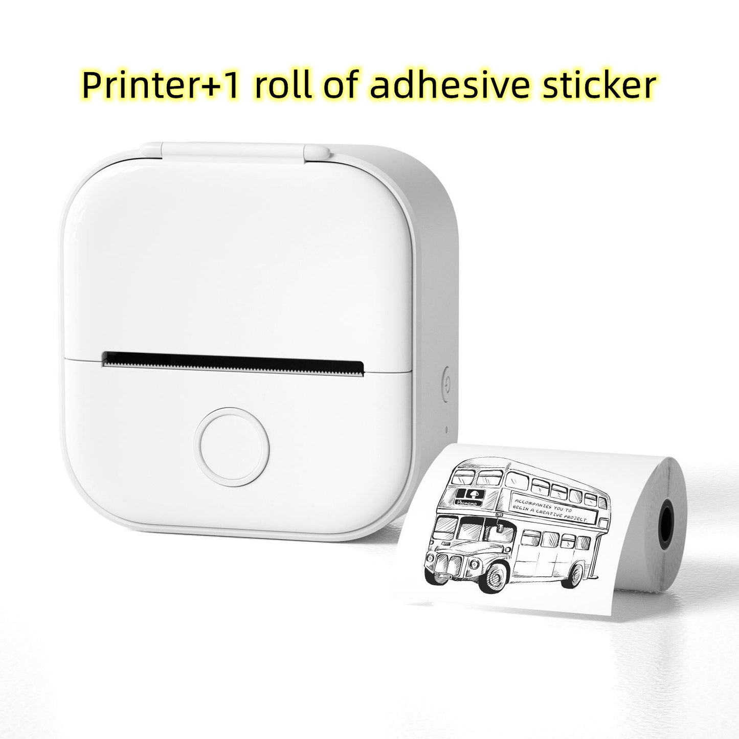 Portable Mini Thermal Label Printer Home Photo Printer Student Wrong Question Printer Bluetooth-compatible Mini Label Printer Price Tag Coffee Jasper