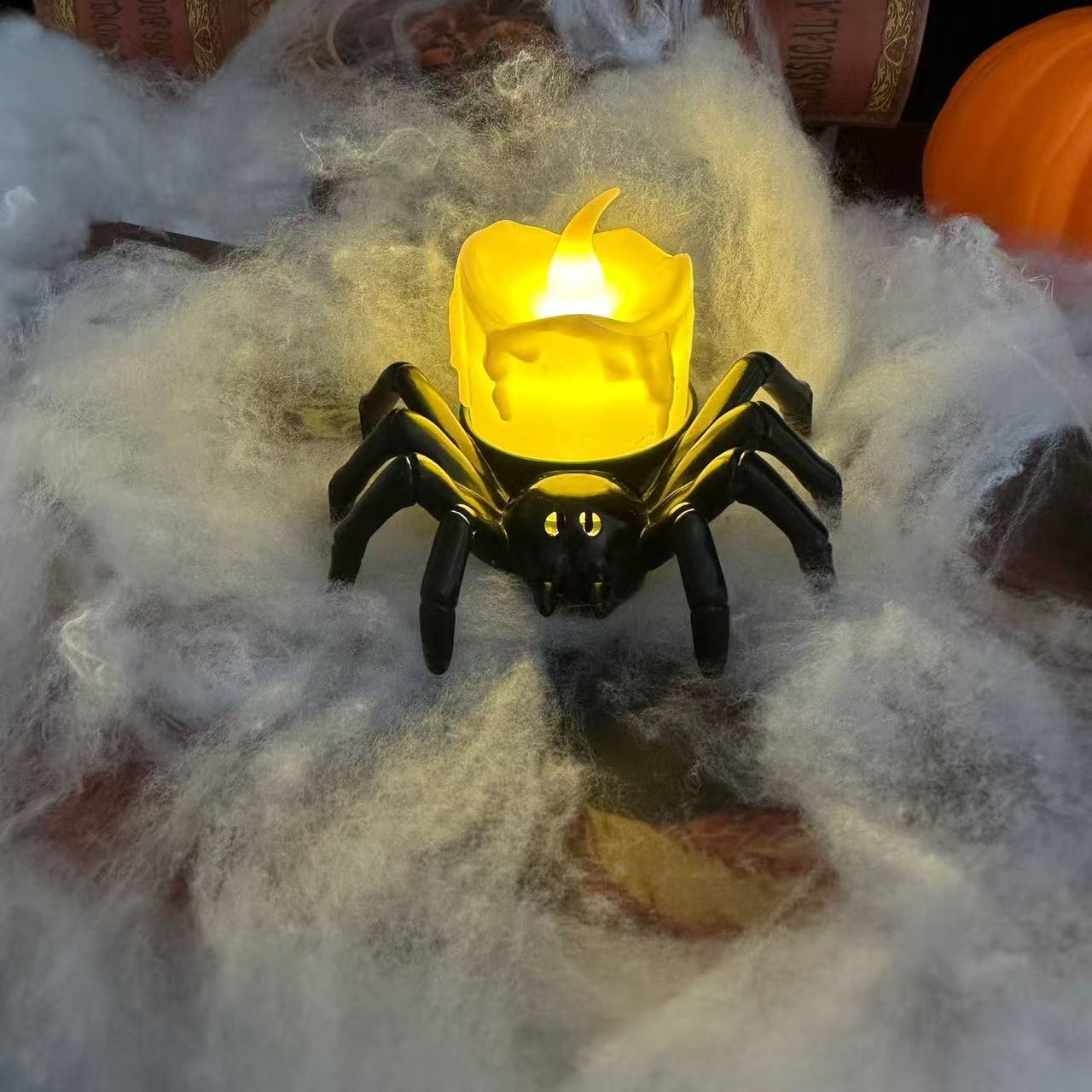 Halloween Pumpkin Spider Candle Light Decoration Props - Bests Sale