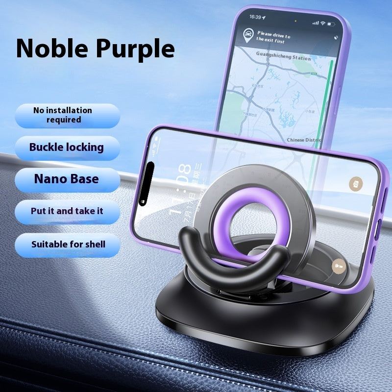 Magnetic Phone Holder With Vacuum Suction Foldable Adjustable Car Mount Magnetic Bracket Suction Nonslip For Busy Commuters Coffee Jasper