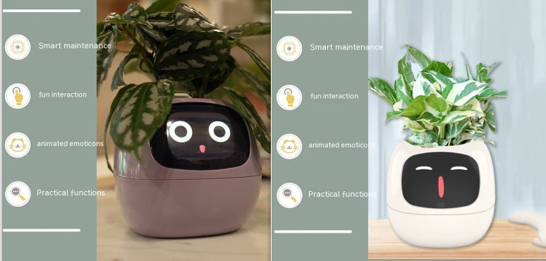 Smart Planter Endless Fun Over 49 Rich Expressions 7 Smart Sensors And AI Chips Make Raising Plants Easy And Fun Coffee Jasper