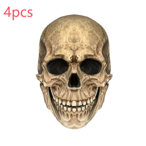 Halloween Movable Mouth Skull Mask Helmet Mouth Movable Skull Full Head Skull Mask Bests Sale