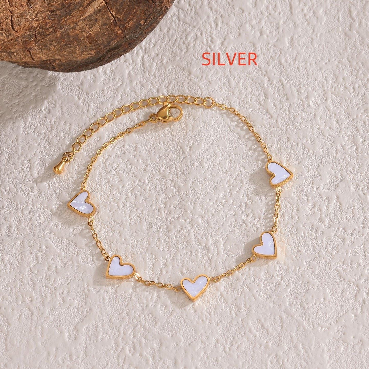 Ins Love Bracelet Stainless Steel Dripping Heart Bracelet Fashion Valentine's Day Jewelry Gift Bests Sale