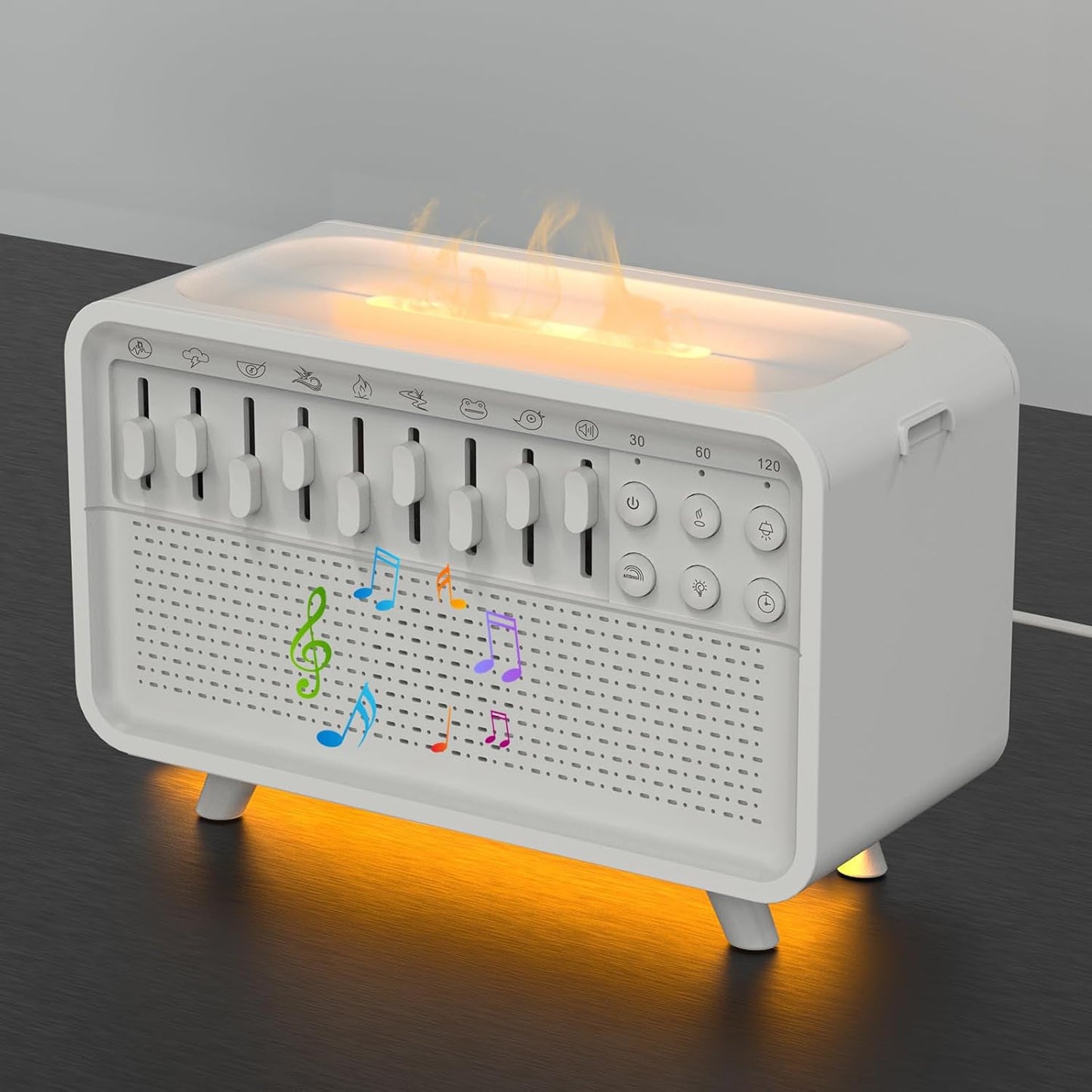 3 In 1 Bluetooth Speaker White Noise Sleep Night Light Humidifier All-in-one Machine Free Combination Of 8 Group Nature Sound Bests Sale