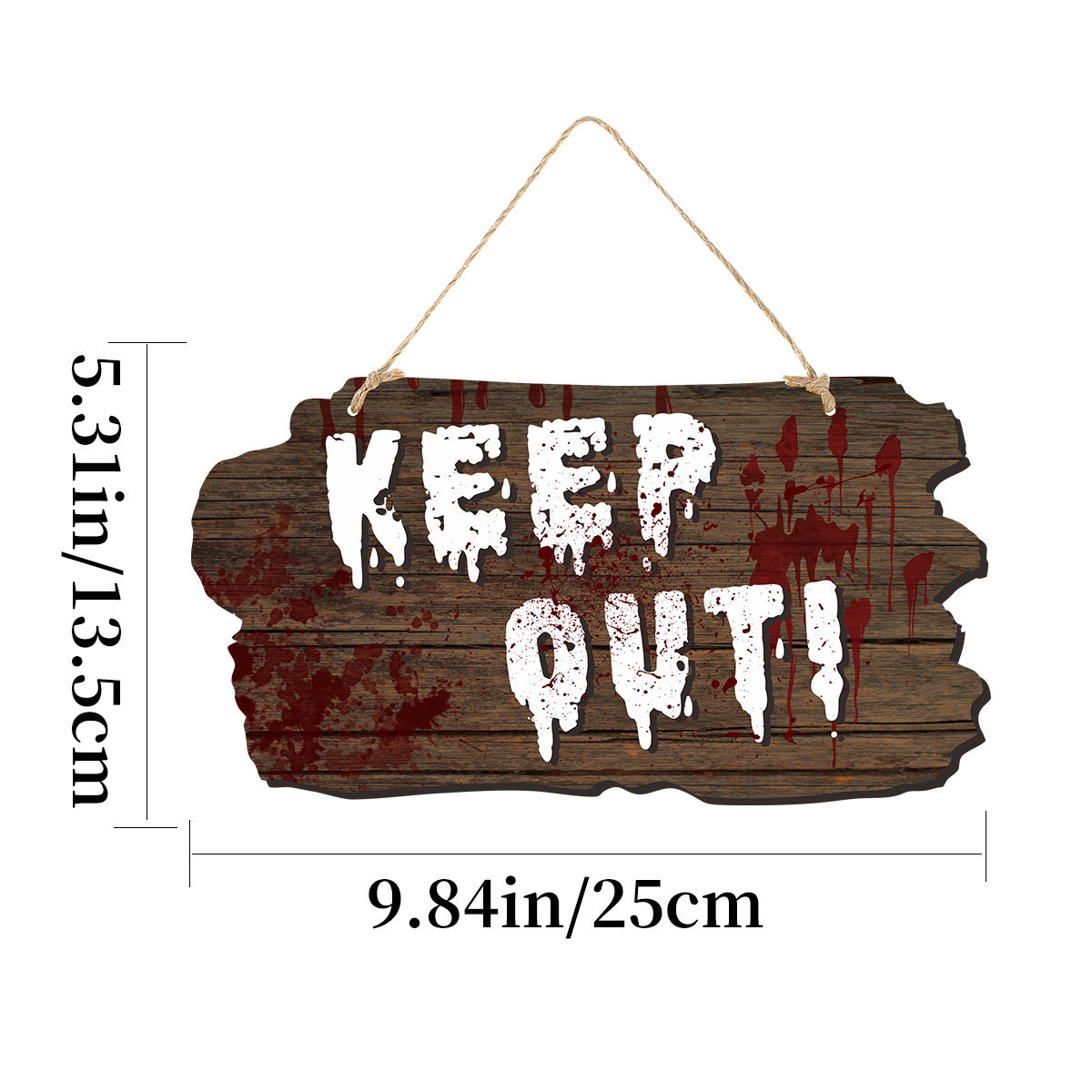 Imitation Wooden Doorplate Ghost Festival Haunted House Horror Atmosphere Decoration - Bests Sale