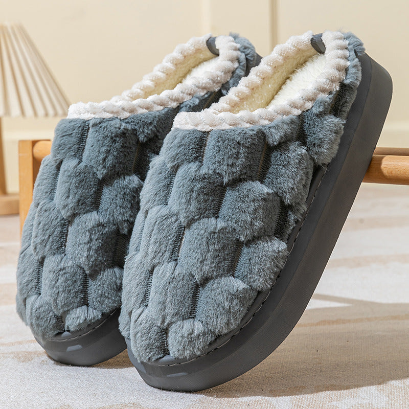 Women's Indoor Non-slip Thick Bottom And Warm Keeping Cotton Slippers - Bests Sale