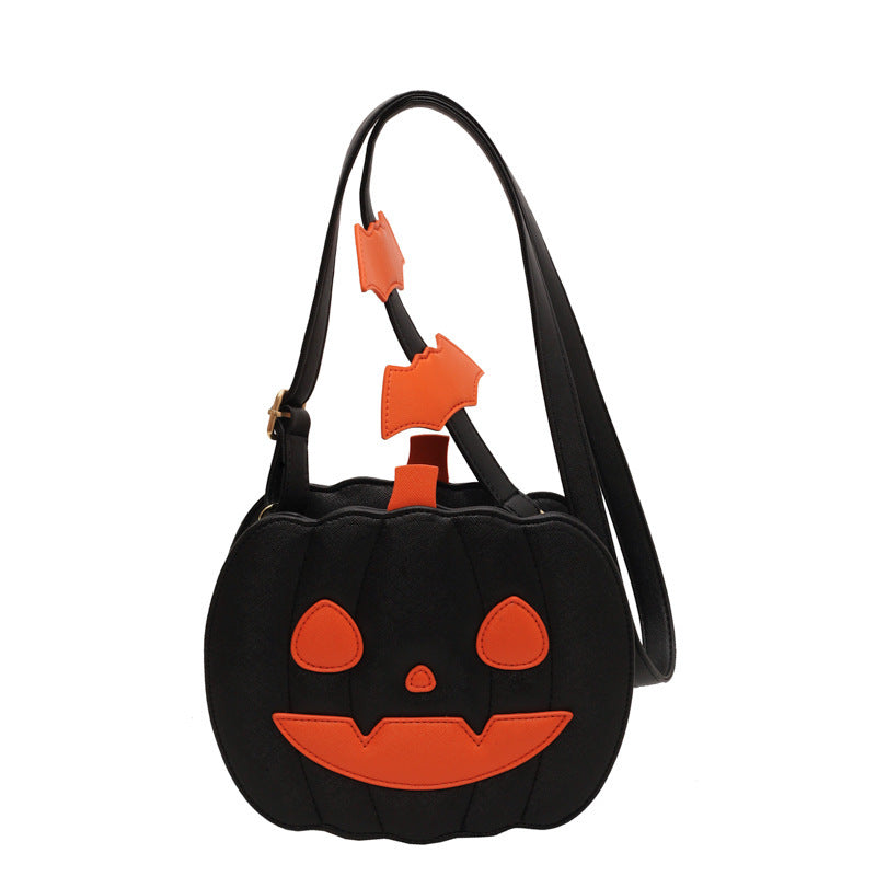 2023 Halloween Bags Funny Pumpkin Cartoon Shoulder Crossbody Bag With Bat Personalized Creative Female Bag Bests Sale