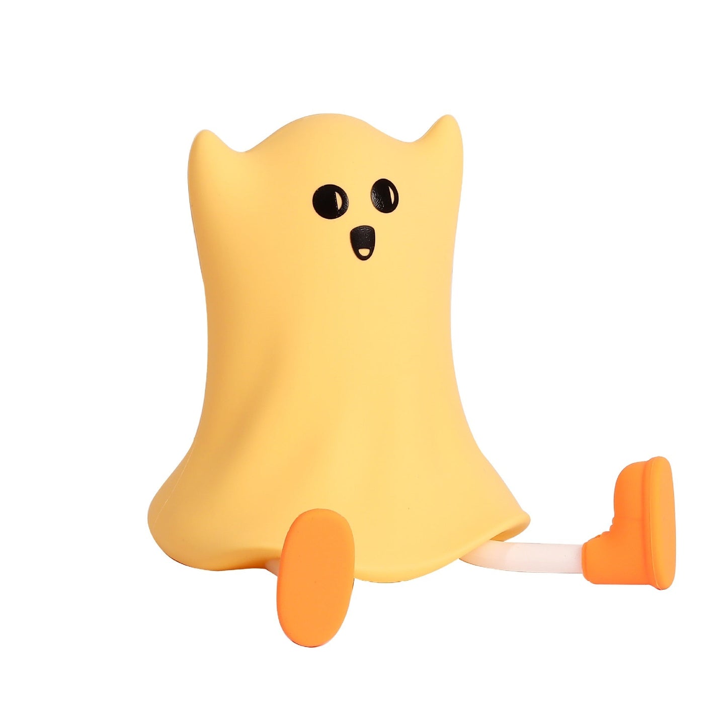 Halloween Silicone Ghost Shaped Bedside Lamp With Touch Control Soft Glow For Water-resistant Decoration Bests Sale