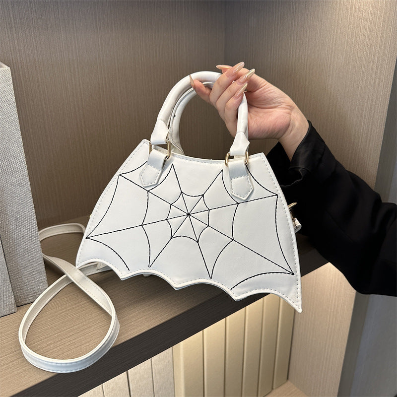 Halloween Spider Web Saddle Bags Fashion Personality Crossbody Shoulder Bag With Handle Women's Handbags Bests Sale