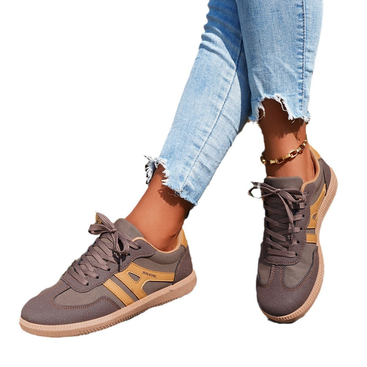 Flat Casual Outdoor Non-slip German Training Shoes Lace-up And No Shoe Box - Bests Sale