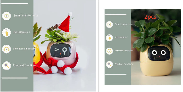 Smart Planter Endless Fun Over 49 Rich Expressions 7 Smart Sensors And AI Chips Make Raising Plants Easy And Fun Coffee Jasper