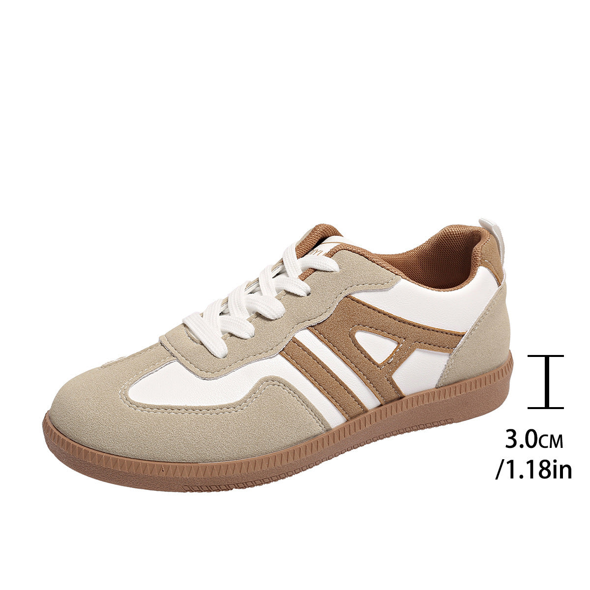 Retro Color Matching Lace-up Lightweight Jogging Women's Shoes - Bests Sale