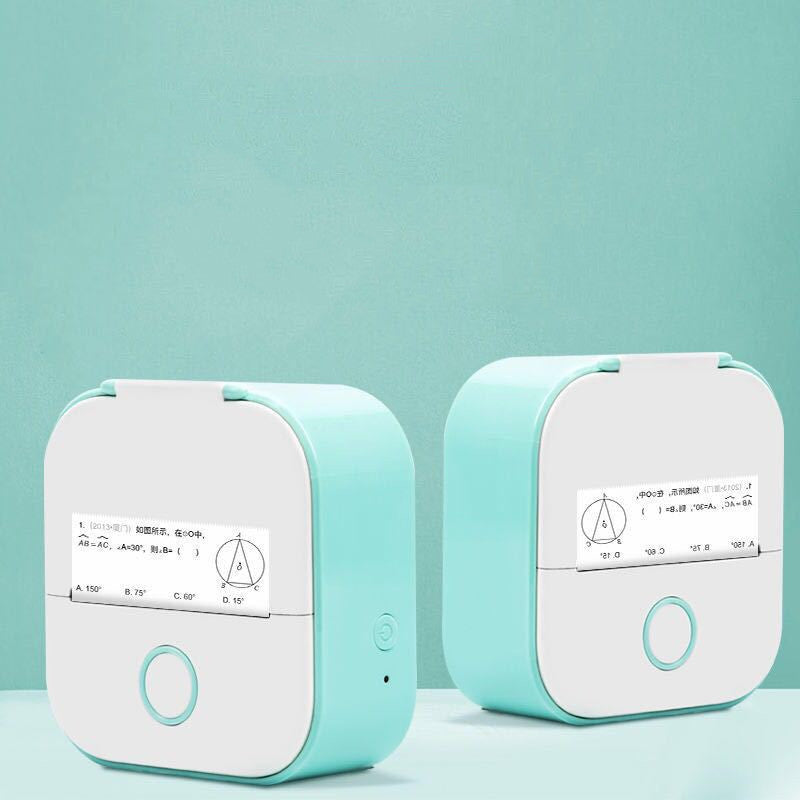 Portable Mini Thermal Label Printer Home Photo Printer Student Wrong Question Printer Bluetooth-compatible Mini Label Printer Price Tag Coffee Jasper