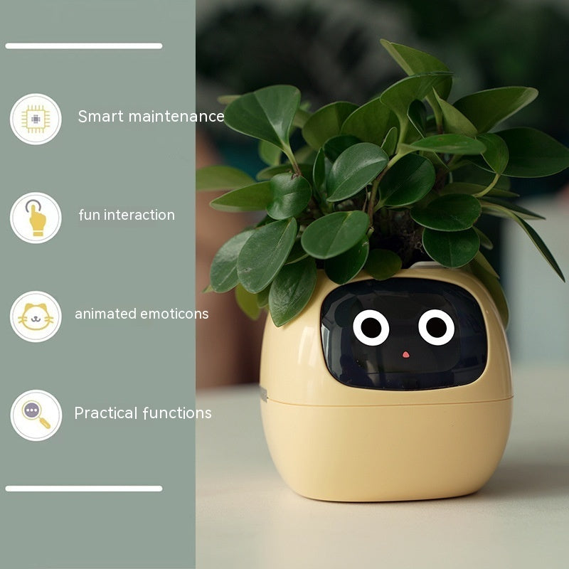 Smart Planter Endless Fun Over 49 Rich Expressions 7 Smart Sensors And AI Chips Make Raising Plants Easy And Fun Coffee Jasper