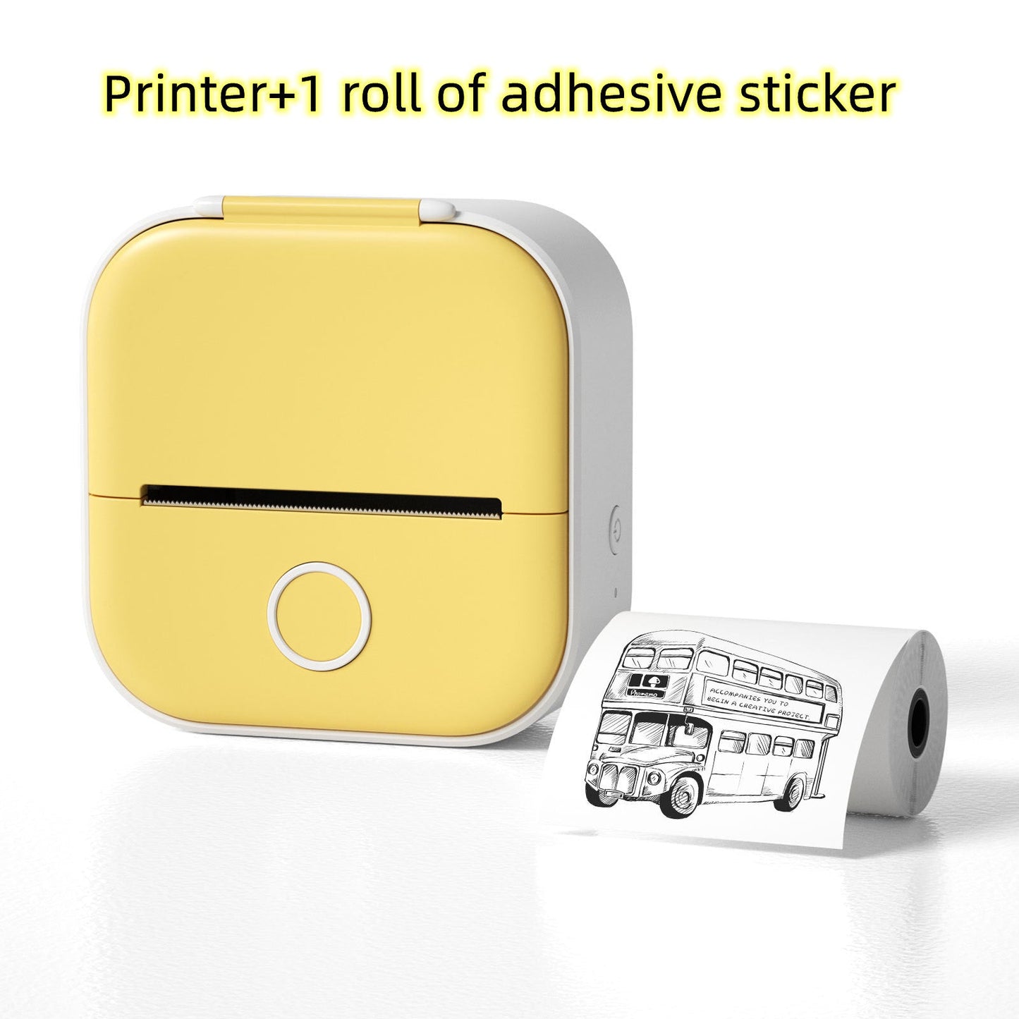 Portable Mini Thermal Label Printer Home Photo Printer Student Wrong Question Printer Bluetooth-compatible Mini Label Printer Price Tag Coffee Jasper