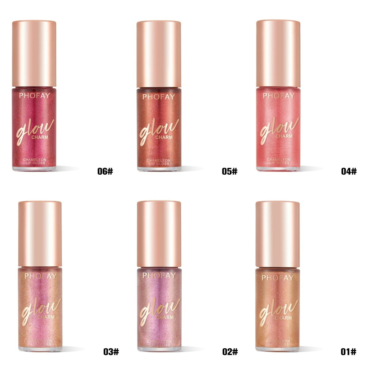 PHOFAY Moisturizing Shimmer Lip Gloss - Bests Sale