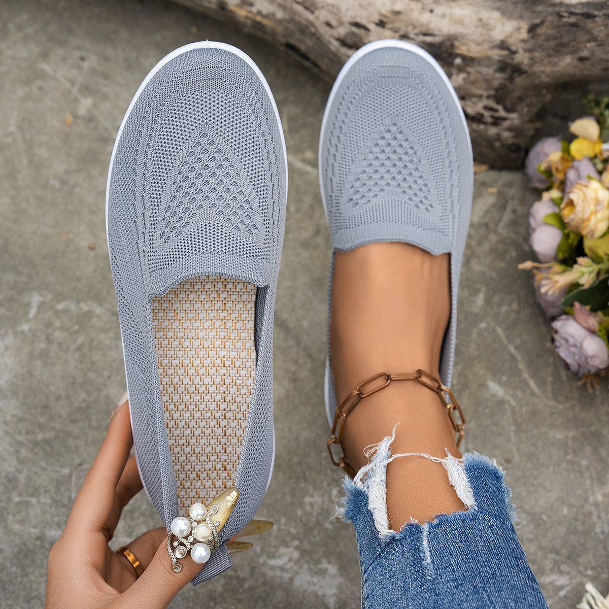 Women's Shoes Summer New Women's Mesh Surface Shoes Casual Fashion - Bests Sale