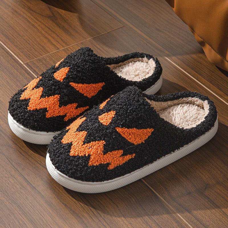 Halloween Towel Embroidery Couple Indoor Slippers Bests Sale