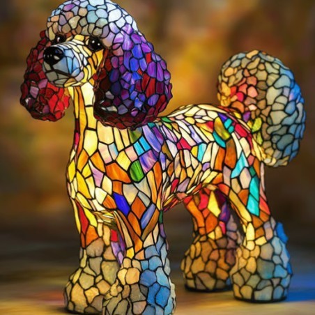 LED Small Night Lamp Art Animal Statue Creative Home Desktop Decoration Coffee Jasper