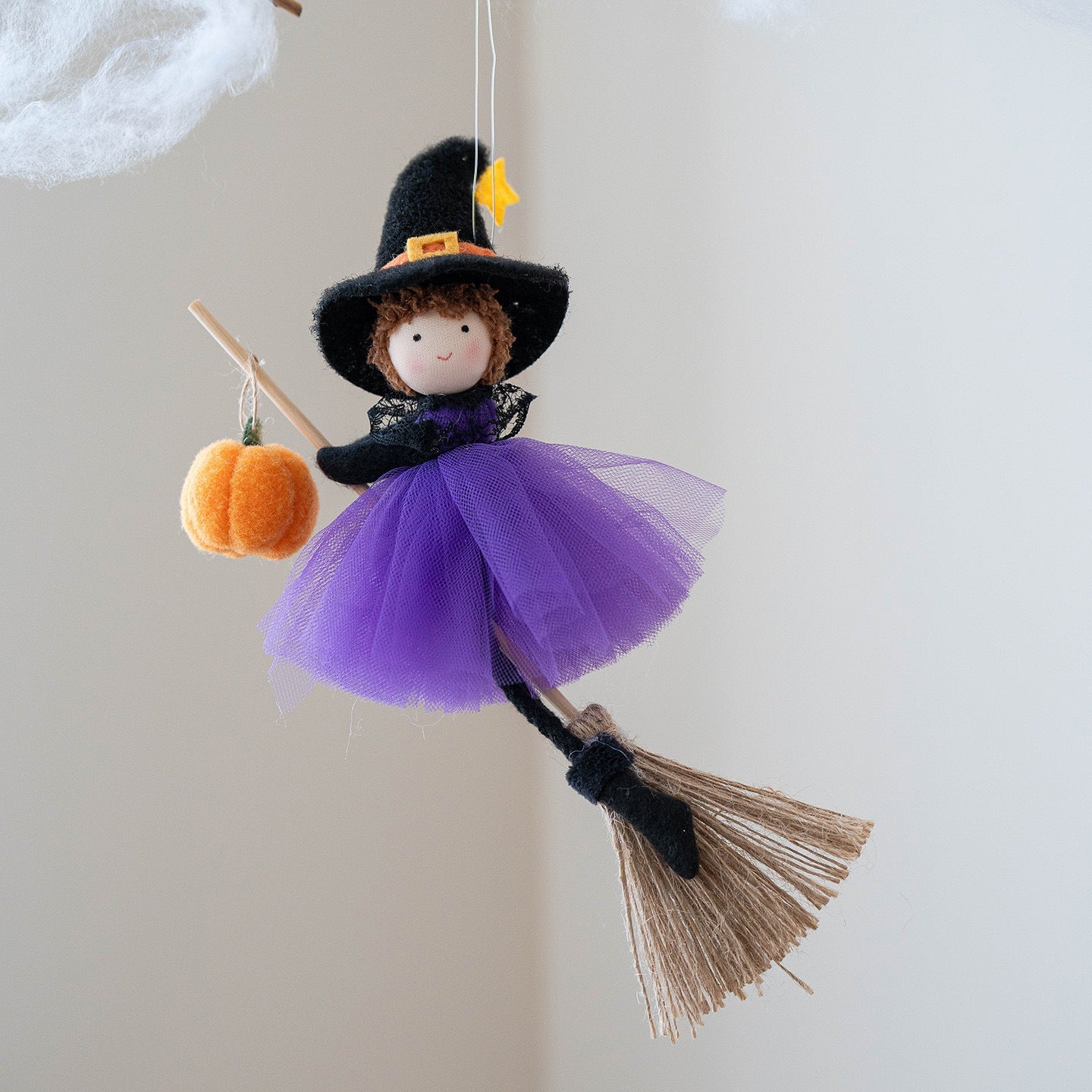 Halloween Decoration Broom Girl Angel Pendant Bests Sale