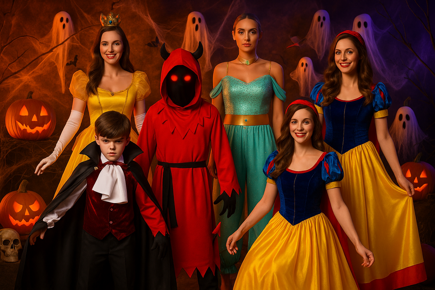 Halloween with pumkins