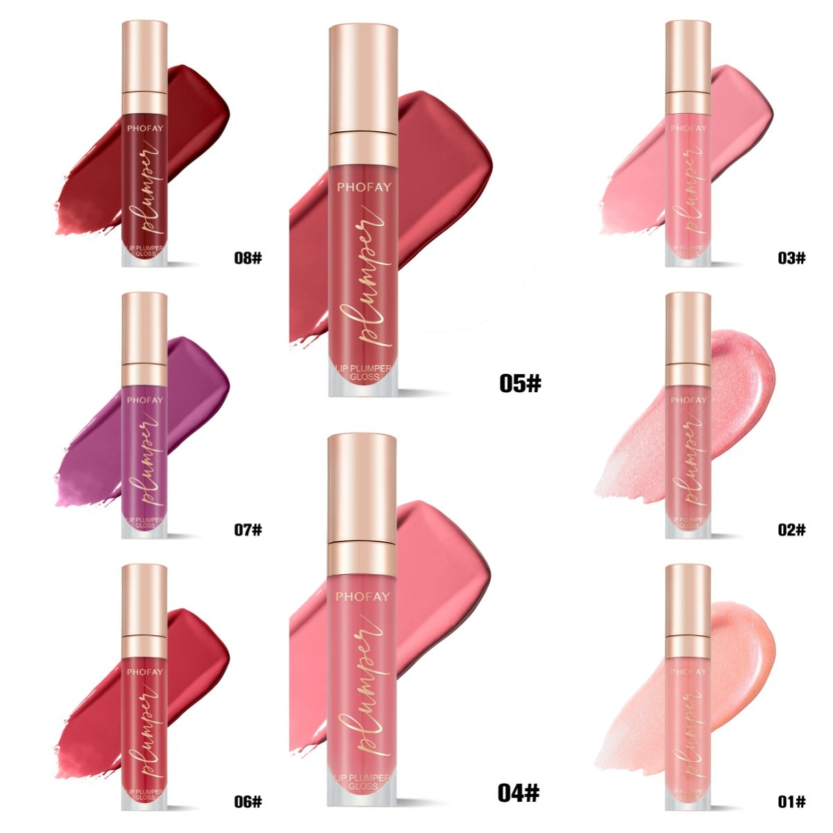 PHOFAY Shiny Lip Plumper Gloss - Bests Sale