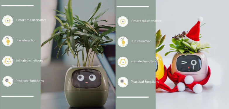 Smart Planter Endless Fun Over 49 Rich Expressions 7 Smart Sensors And AI Chips Make Raising Plants Easy And Fun Coffee Jasper