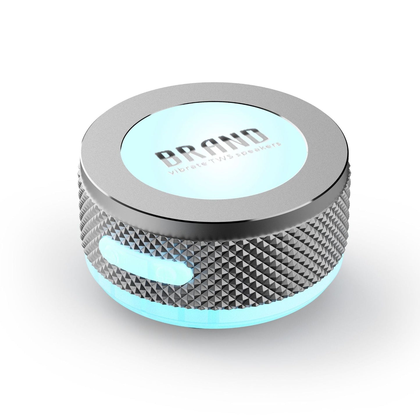 Small Wireless Bone Conduction Speakers Bluetooth Vibration Speaker With Color LED Light Portable Surface Adsorption Speaker Coffee Jasper