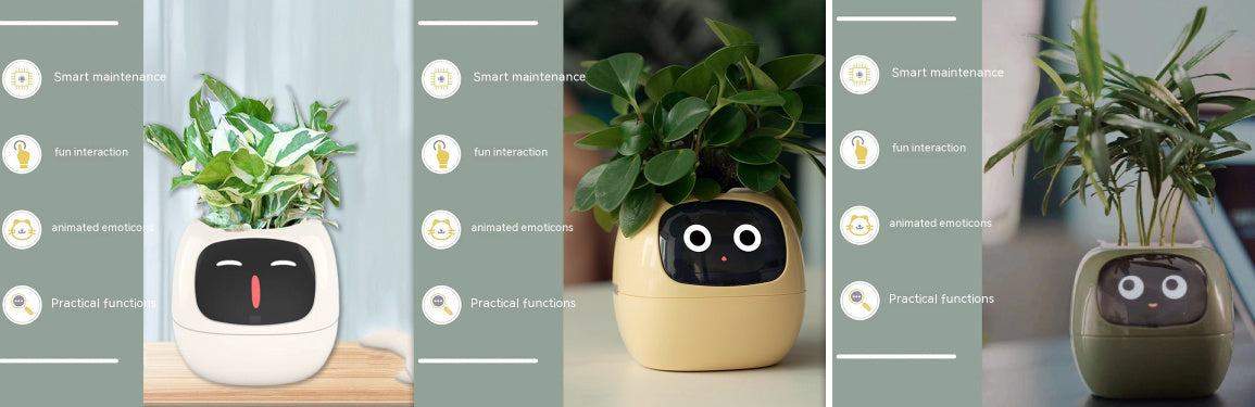 Smart Planter Endless Fun Over 49 Rich Expressions 7 Smart Sensors And AI Chips Make Raising Plants Easy And Fun Coffee Jasper