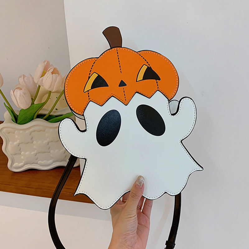 Halloween Shouder Bags Creative 3D Cartoon Pumpkin Ghost Design Cute Bags Women Cell Phone Purses Novelty Personalized Candy Crossbody Bags Bests Sale