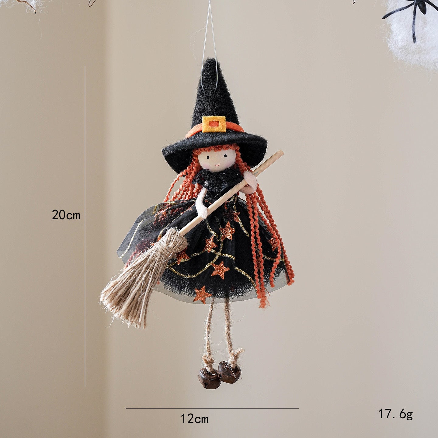 Halloween Mesh Broom Girl Angel Christmas Tree Pendant Bests Sale