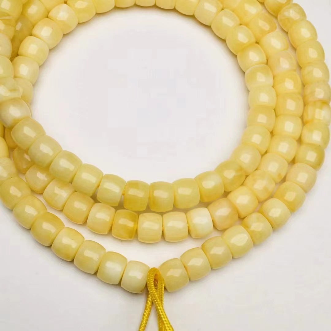 Natural Beeswax Straight Cut Buddha Beads Chicken Oil Crafts Accessories - Bests Sale