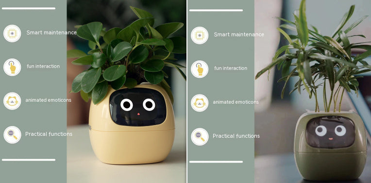 Smart Planter Endless Fun Over 49 Rich Expressions 7 Smart Sensors And AI Chips Make Raising Plants Easy And Fun Coffee Jasper