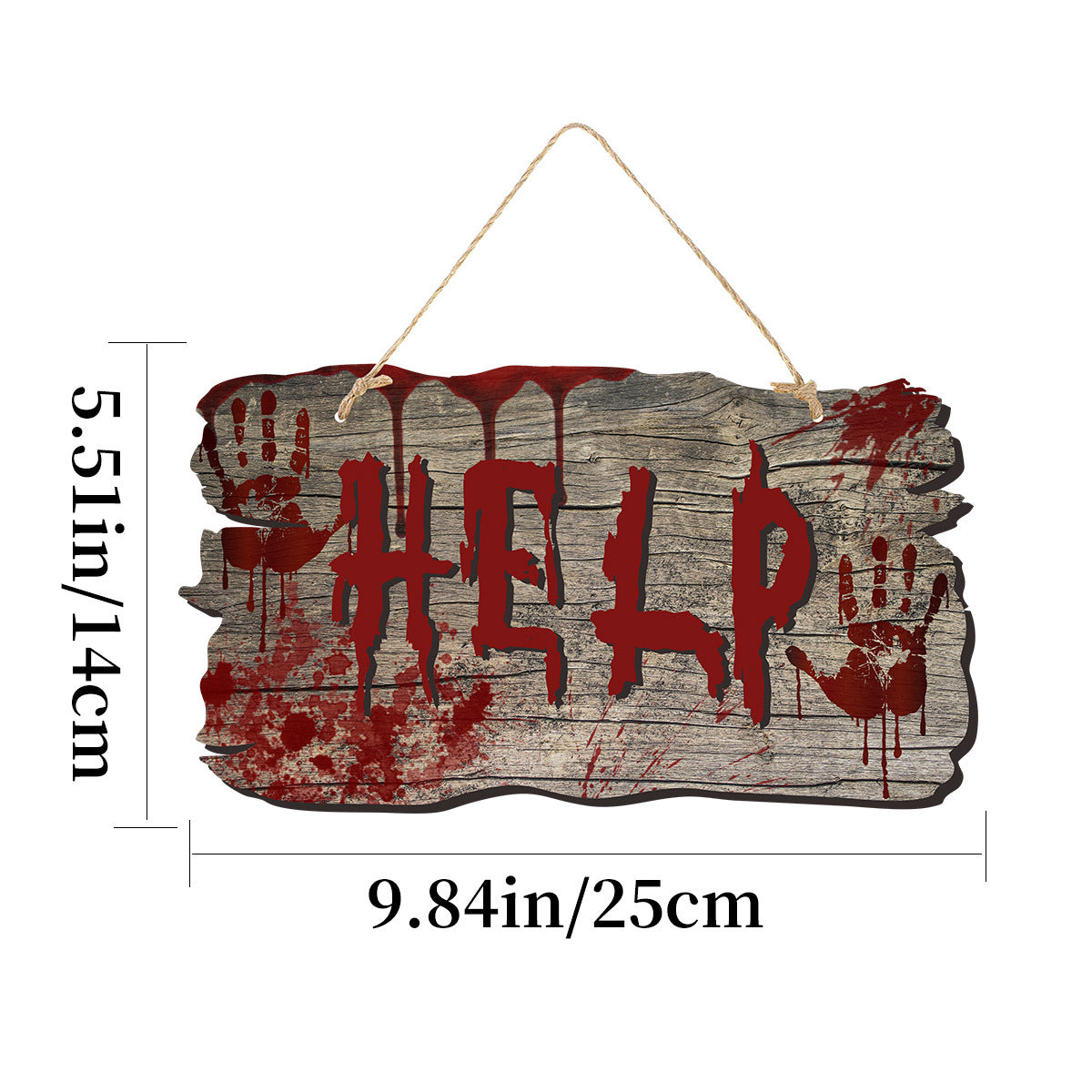 Imitation Wooden Doorplate Ghost Festival Haunted House Horror Atmosphere Decoration - Bests Sale