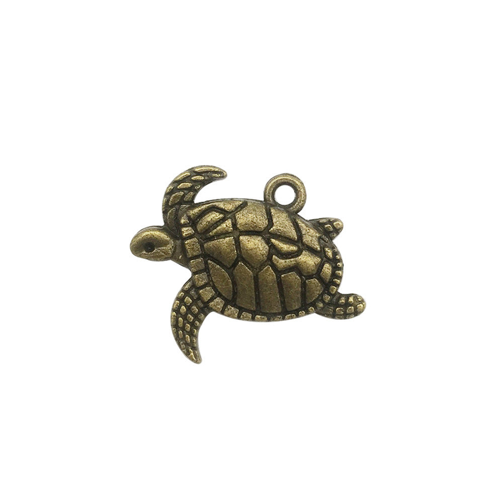 Retro Tibetan Silver Antique Brass Alloy DIY Accessories Marine Turtle Shell Necklace Bracelet Jewelry - Bests Sale