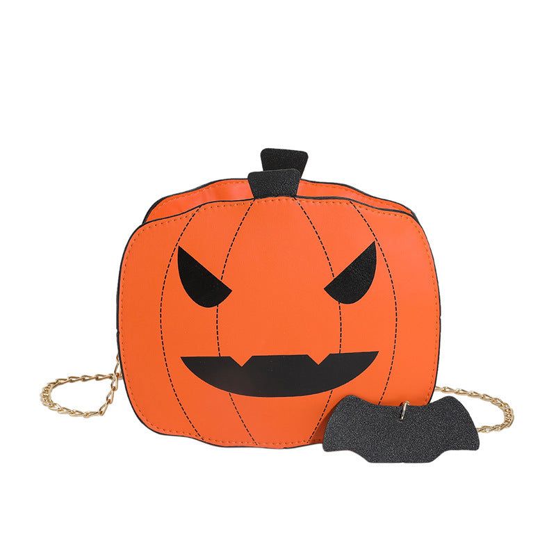 Halloween Cartoon Pumpkin Shoulder Bag For Girls Personality Funny Creative Chain Crossbody Bags Women Bests Sale