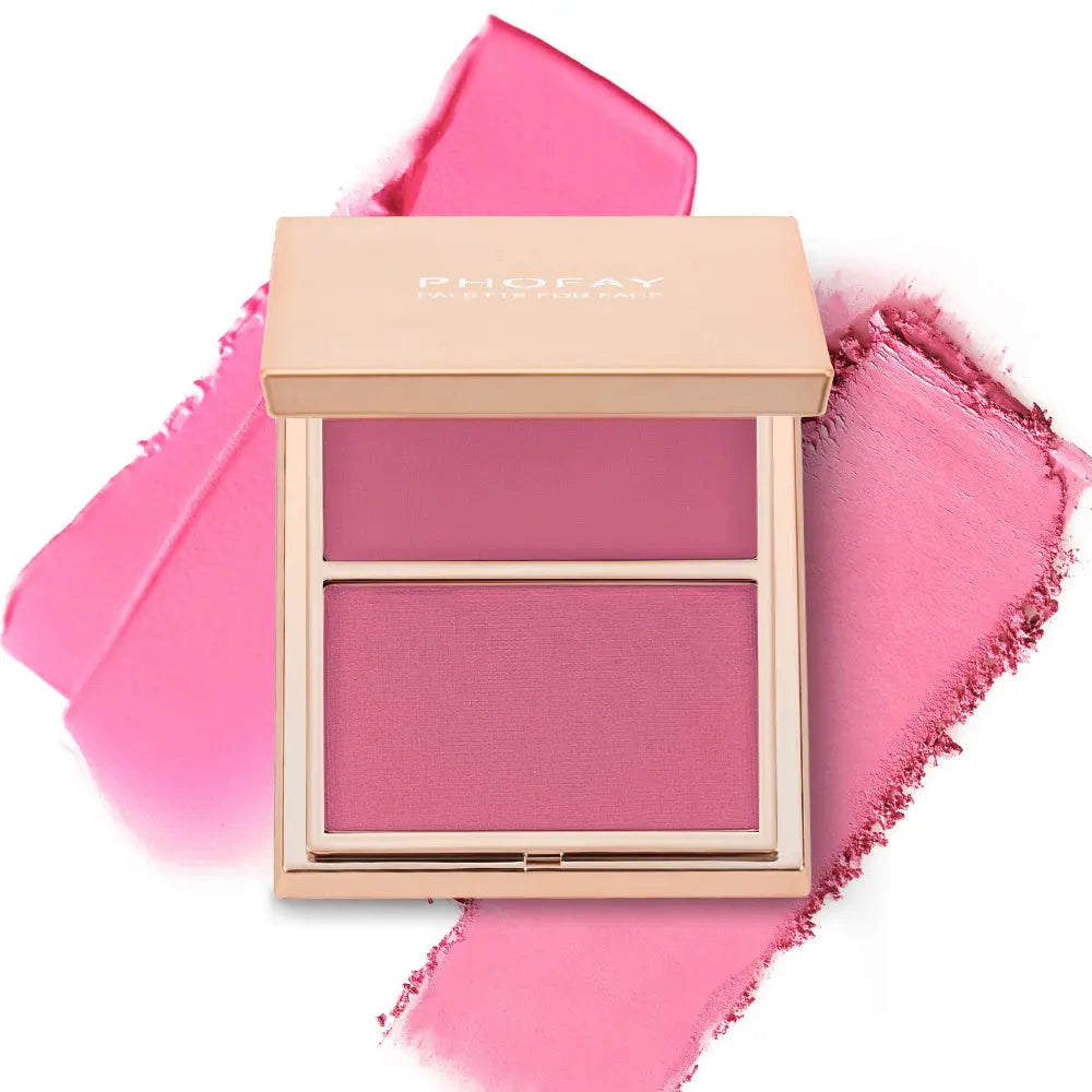PHOFAY Double-Take Cream & Powder Blush Duo - Bests Sale