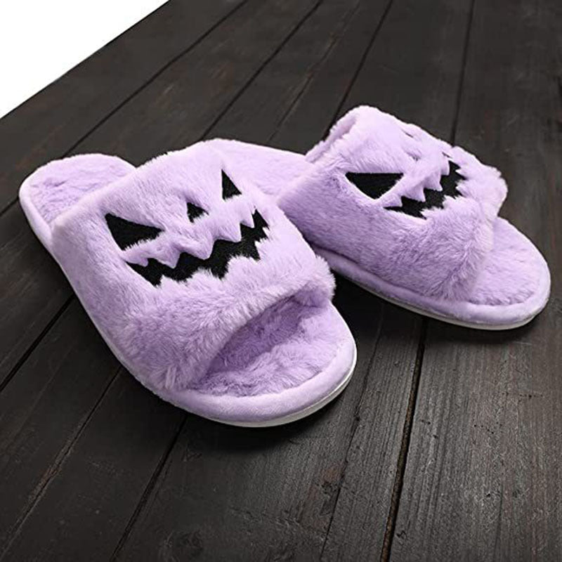 Halloween Shoes Winter Cute Warm Home Slippers Women Bests Sale