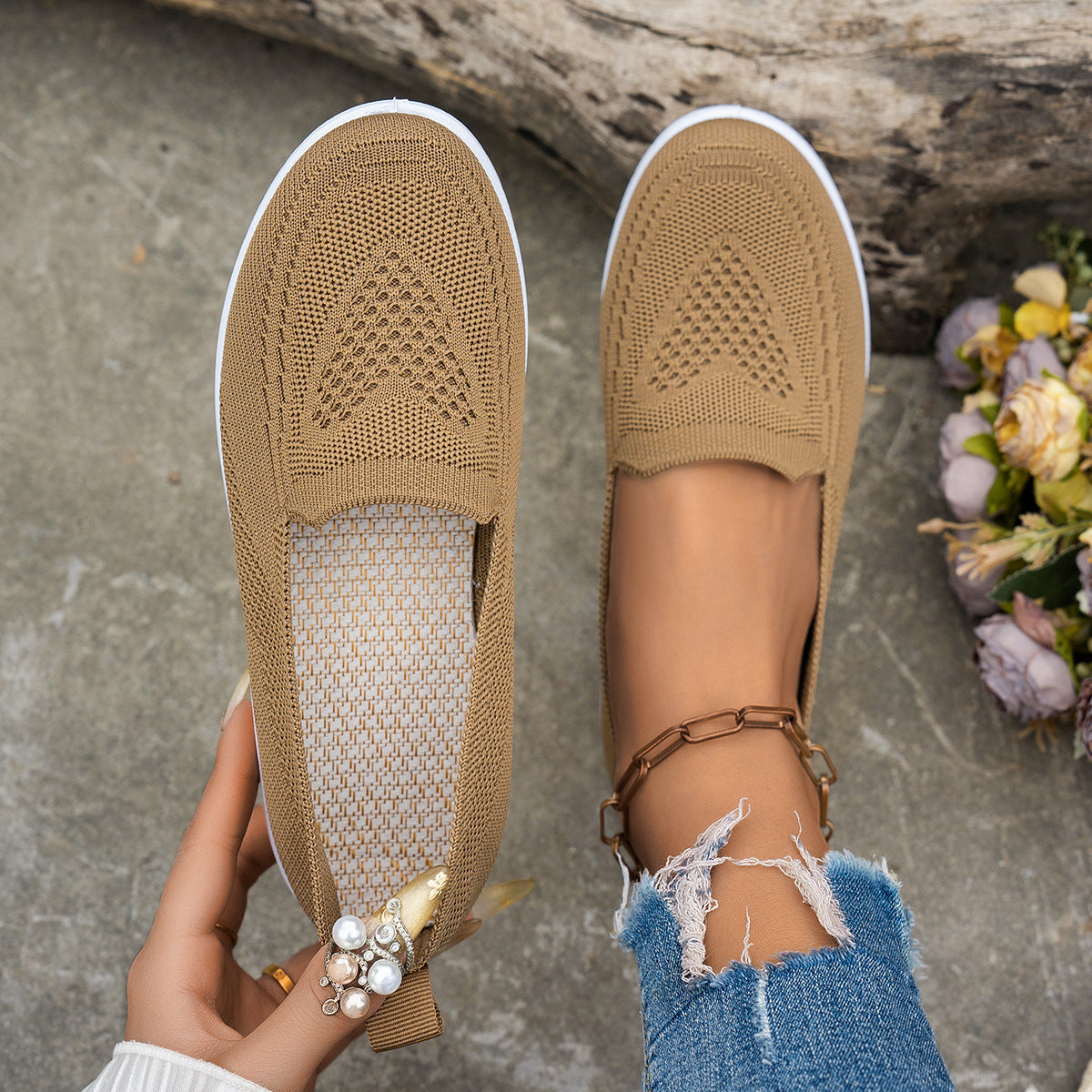 Women's Shoes Summer New Women's Mesh Surface Shoes Casual Fashion - Bests Sale