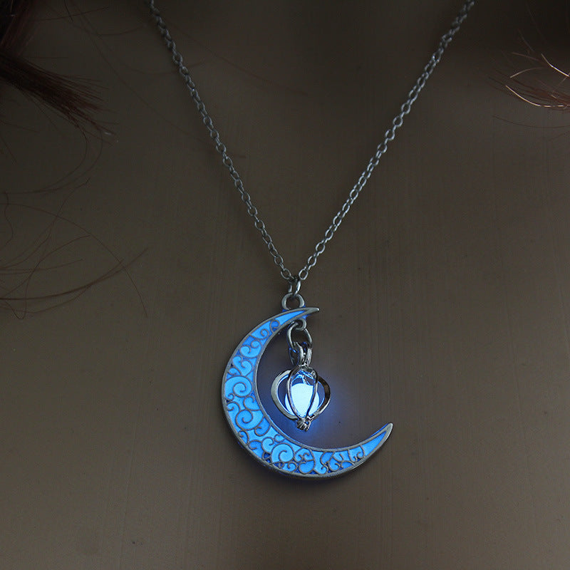 Glowing Pendant Necklaces Silver Plated Chain Necklaces - Bests Sale