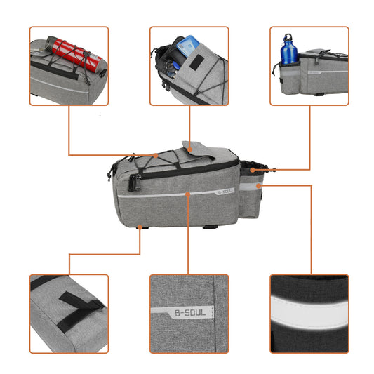 Mountain bike electric folding shelf bag - Bests Sale