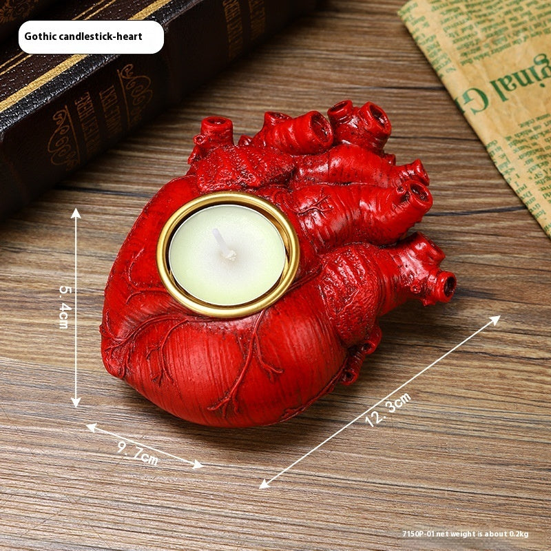 Halloween Heart Candlestick Decoration Horror Decoration Props Bests Sale