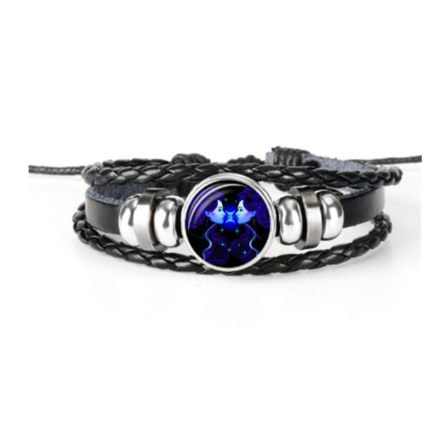 Zodiac Constellation Bracelet Braided Design Bracelet For Men Women Kids - Bests Sale