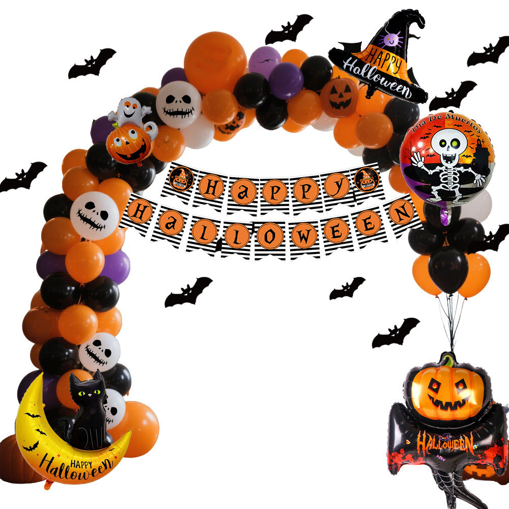 Halloween Hanging Flag Balloon Set Party Decoration Supplies - Bests Sale