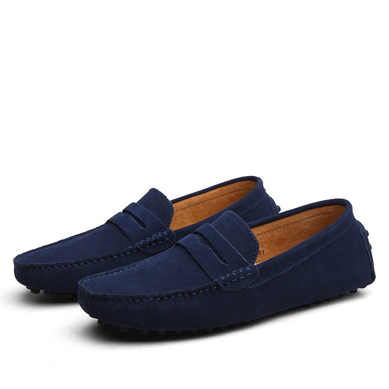 Men's Genuine Leather British Casual Peas Shoes - Bests Sale