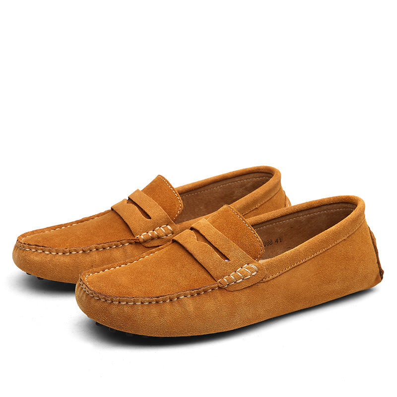 Men's Genuine Leather British Casual Peas Shoes - Bests Sale