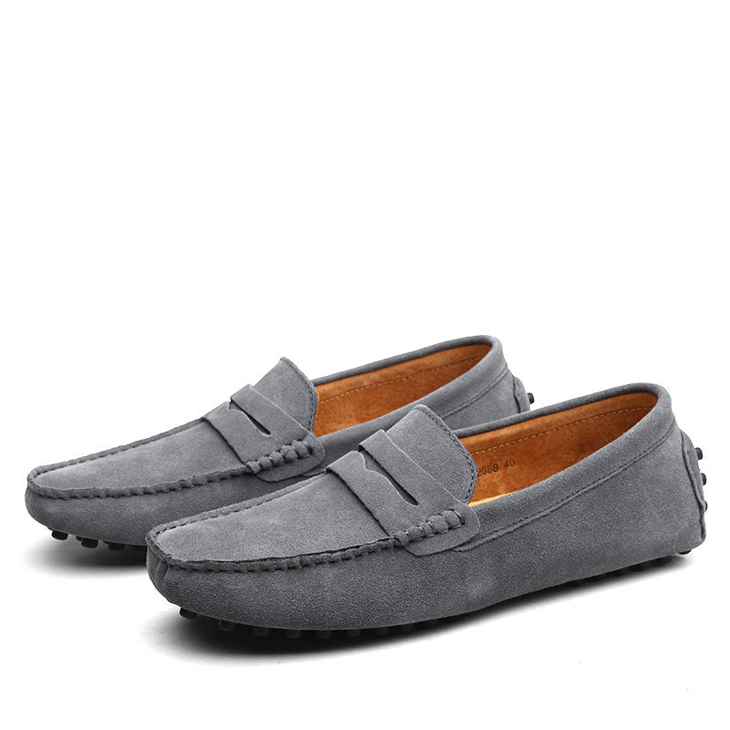 Men's Genuine Leather British Casual Peas Shoes - Bests Sale