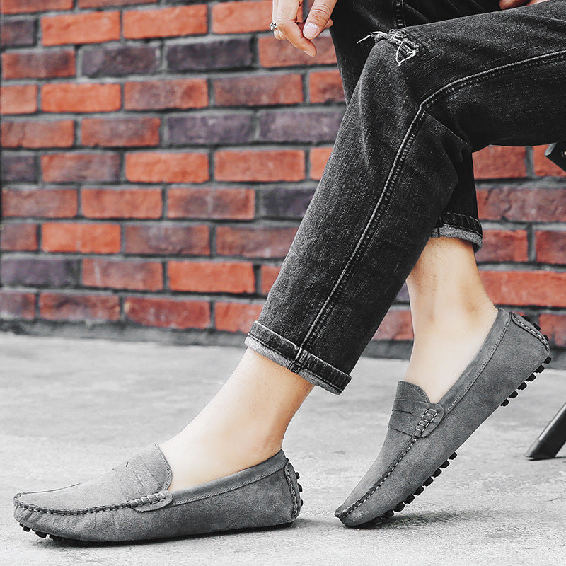 Men's Genuine Leather British Casual Peas Shoes - Bests Sale