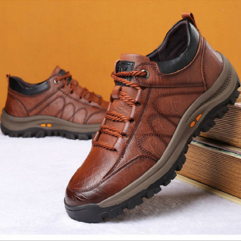Casual Leather Shoes Outdoor Hiking Shoes - Bests Sale