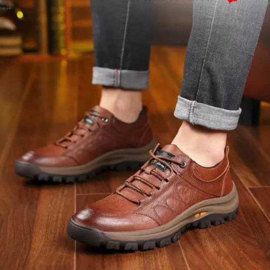 Casual Leather Shoes Outdoor Hiking Shoes - Bests Sale